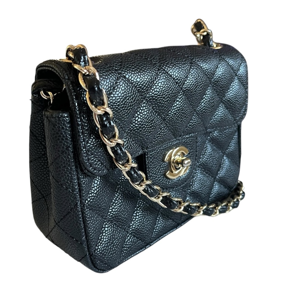 CHANEL Black Quilted Crossbody Bag small - Picture 7 of 12